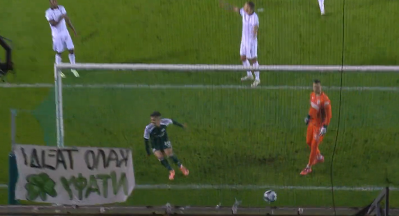 Παναθηναϊκός - ΠΑΟΚ: Μπήκε με τη μπάλα στα δίχτυα ο Πάντοβιτς - Δείτε το γκολ (vid)