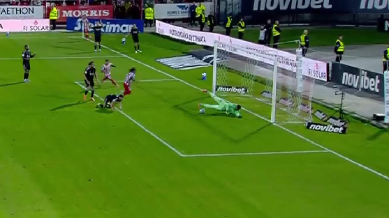 Πανσερραϊκός - Παναθηναϊκός: Εξωπραγματική απόκρουση Λαφόν σε καθαρή ευκαιρία του Νούνελι (vid)