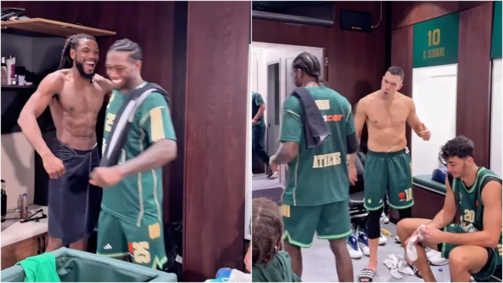 Βίντεο: Τρέλα με Ναν στα αποδυτήρια, η ατάκα Σλούκα και η... κραυγή του Φαρίντ!