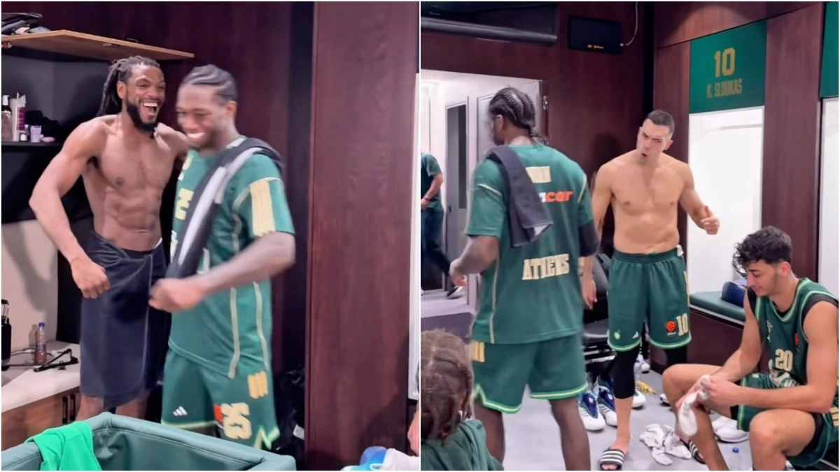 Βίντεο: Τρέλα με Ναν στα αποδυτήρια, η ατάκα Σλούκα και η... κραυγή του Φαρίντ!