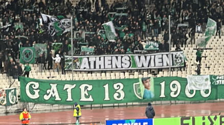 Παναθηναϊκός: Πανό-πικάρισμα στο ΟΑΚΑ για τη Στουρμ Γκρατς! (pic)