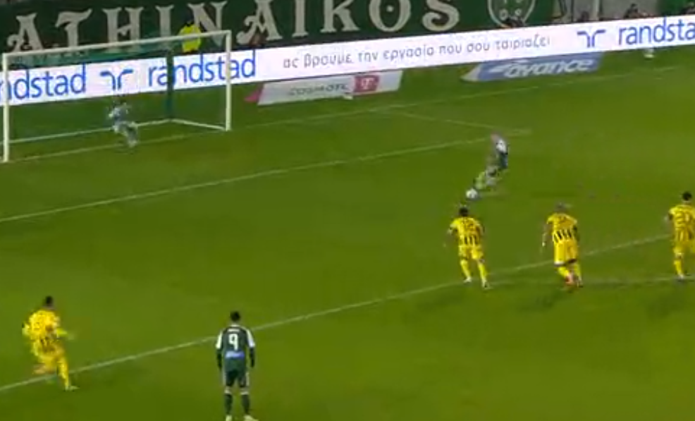 Παναθηναϊκός - ΑΕΚ: Το χαμένο πέναλτι του Σφιντέρσκι για την ισοφάριση (vid)
