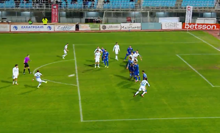 Καβάλα - Παναθηναϊκός: Άγγιξε το γκολ ο Βιλένα με απευθείας φάουλ (vid)