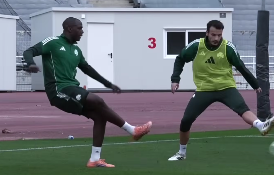 Παναθηναϊκός: Τα πρώτα στιγμιότυπα του Τεττέη με την πράσινη φανέλα (vid)