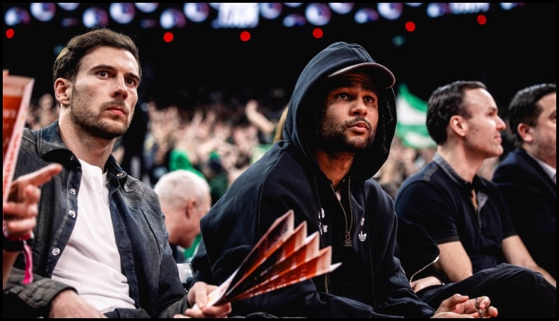 Γκνάμπρι και Γκορέτσκα παρακολουθούν τον Παναθηναϊκό στο SAP Garden! (pics)