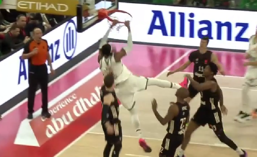 Μπάγερν - Παναθηναϊκός: Προκάλεσε... σεισμό με κάρφωμα ο Χολμς (vid)