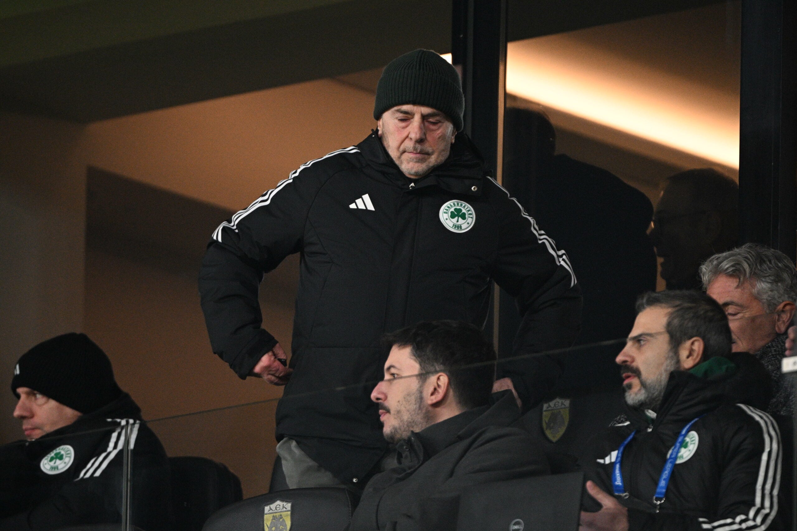 ΑΕΚ - Παναθηναϊκός: Ζει έντονα το ντέρμπι ο Γιάννης Αλαφούζος (pics)