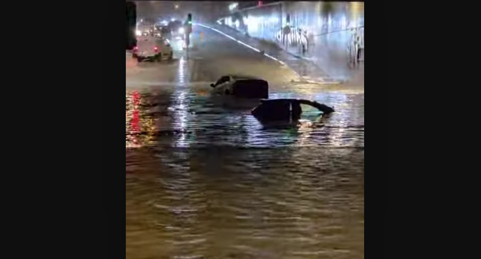 Παναθηναϊκός: Πλημμύρες στο ΟΑΚΑ - Οχήματα βυθίστηκαν στο νερό (vid)