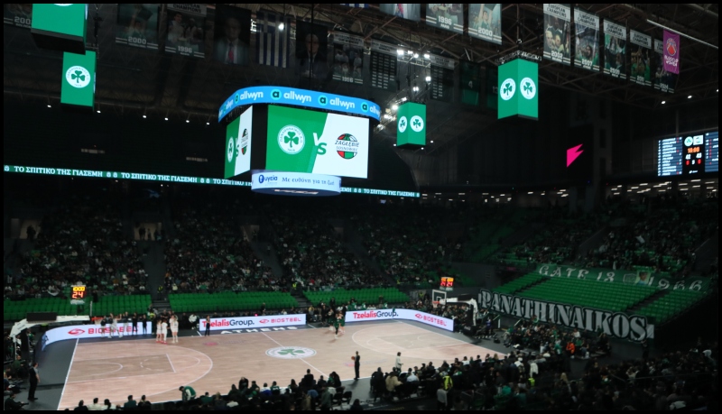 Παναθηναϊκός - Ζαγκλέμπιε: Ο αριθμός προσέλευσης στο Telekom Center Athens