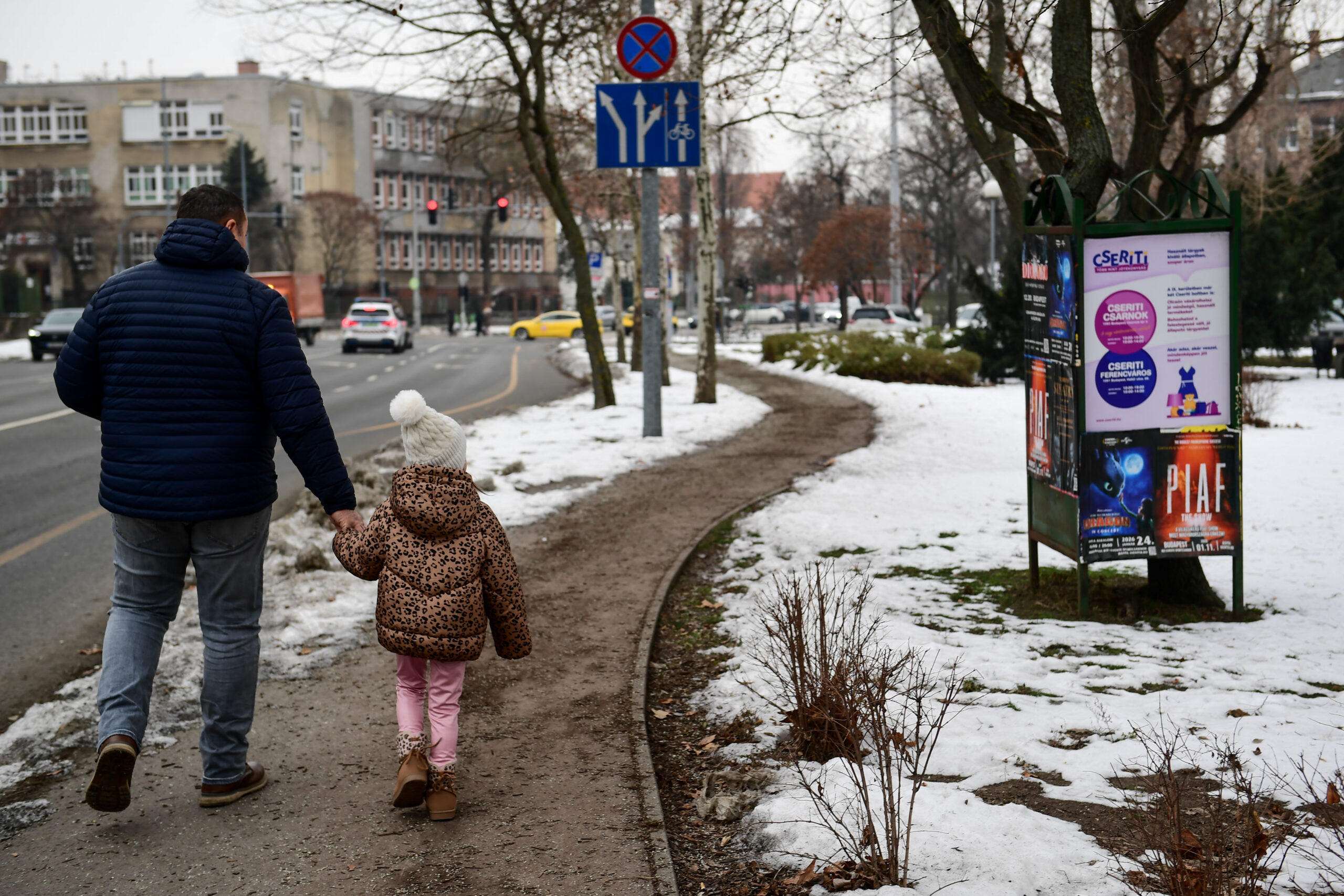 Παναθηναϊκός: «Εικόνες» από τη χιονισμένη Βουδαπέστη (pics)