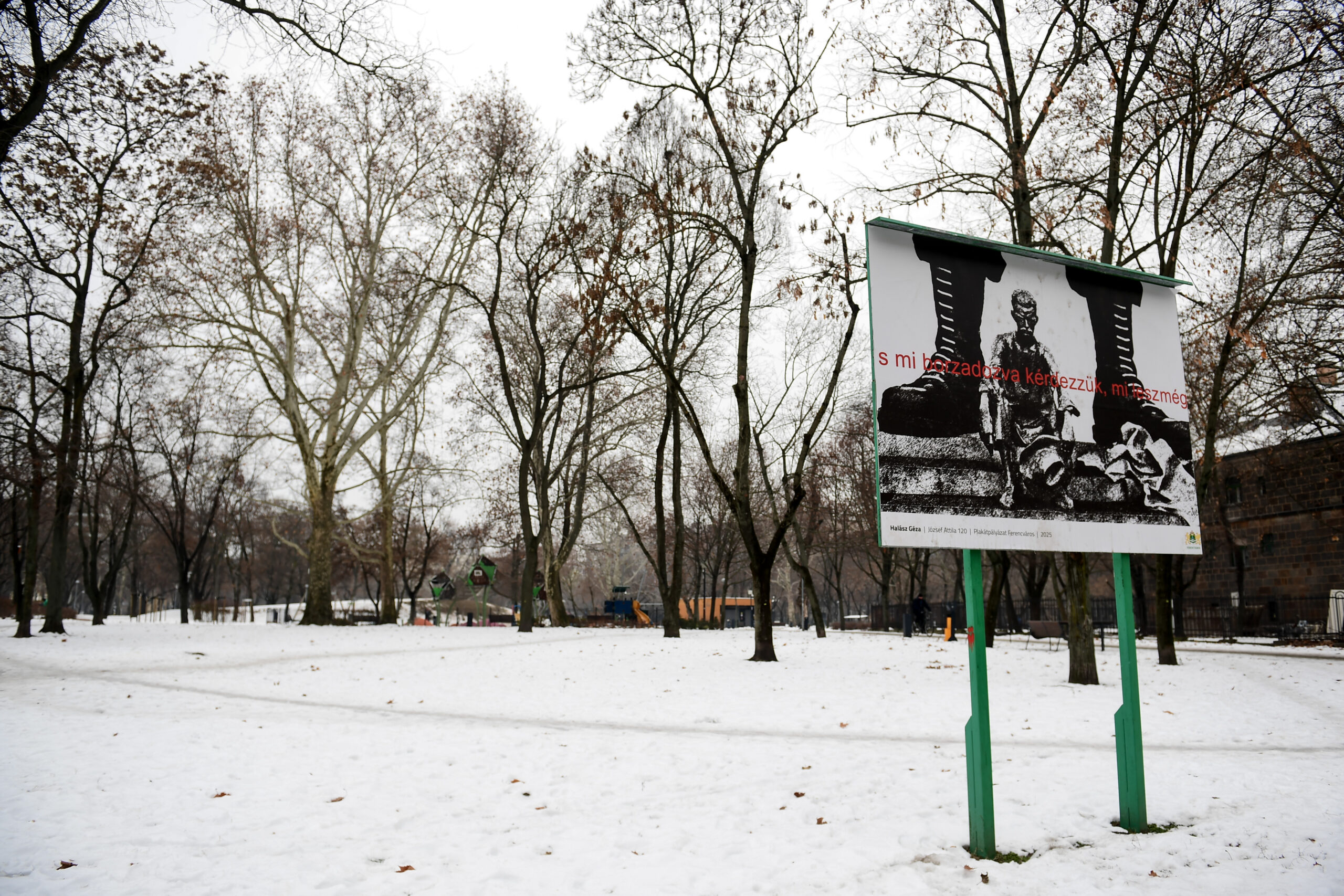 Παναθηναϊκός: «Εικόνες» από τη χιονισμένη Βουδαπέστη (pics)