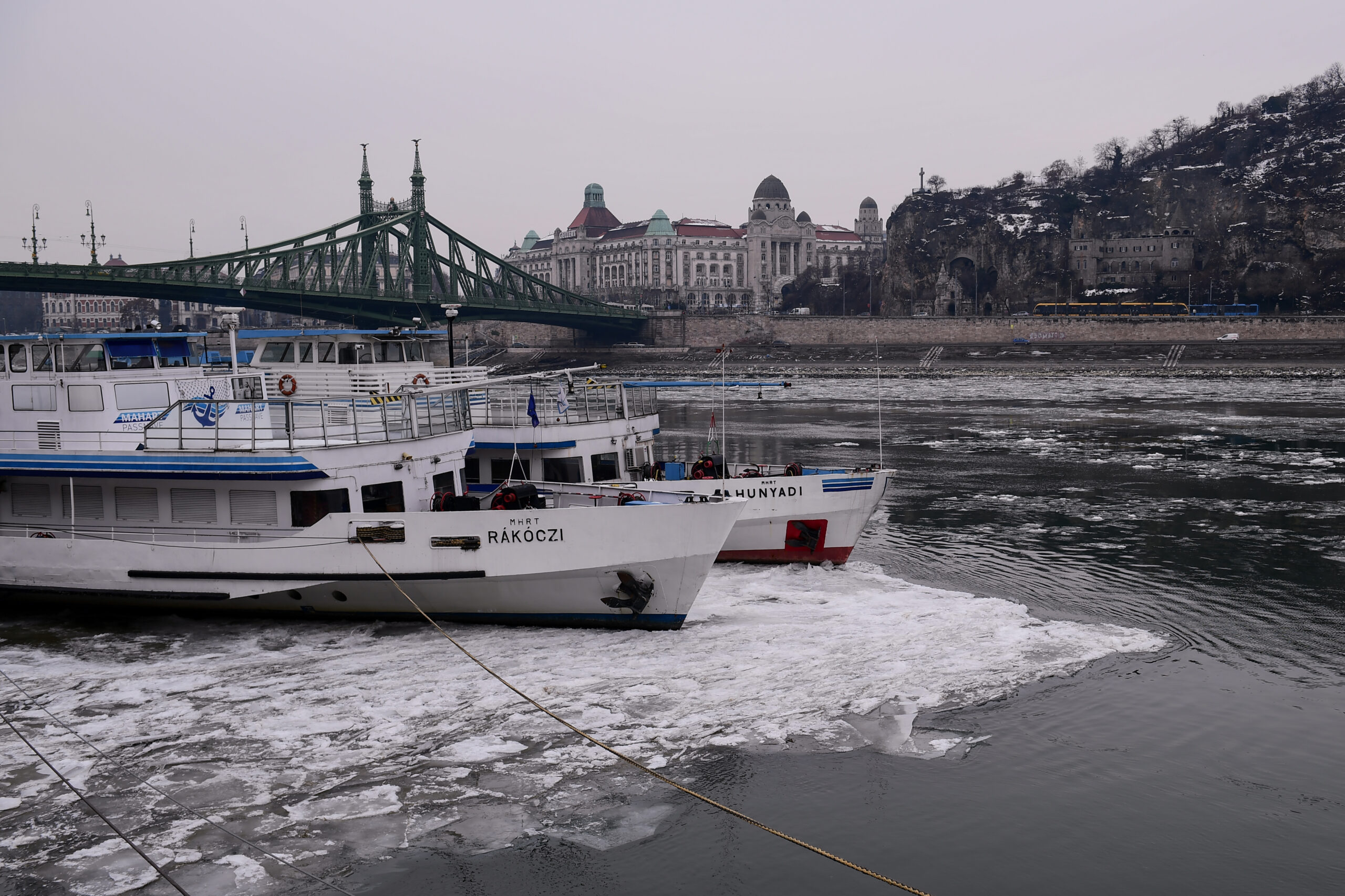 Παναθηναϊκός: «Εικόνες» από τη χιονισμένη Βουδαπέστη (pics)