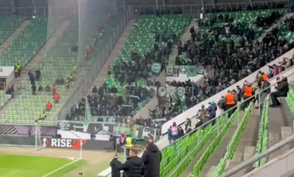 Φερεντσβάρος - Παναθηναϊκός: Στο γήπεδο οι οπαδοί του «Τριφυλλιού» (vid)