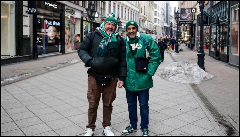 Παναθηναϊκός: «Εικόνες» από τη χιονισμένη Βουδαπέστη (pics)