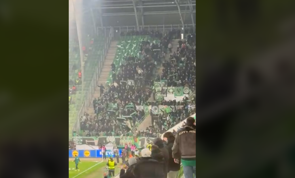 Φερεντσβάρος – Παναθηναϊκός: «Πράσινο» πάρτι στην εξέδρα (vid)