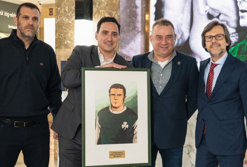 Στο Μουσείο Πούσκας ο Παναθηναϊκός: «Ο Πούσκας ενώνει τις δύο χώρες» (pics)