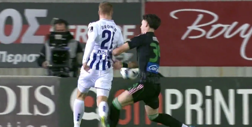 Ατρόμητος - Παναθηναϊκός: Διαμαρτυρίες για πέναλτι σε μαρκάρισμα του Μπόκου (vid)