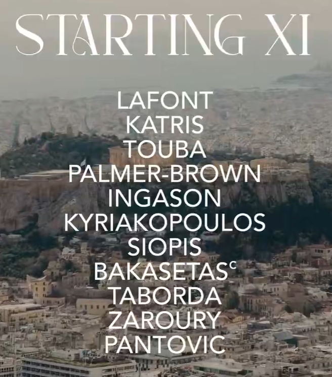 Επίσημο: Με εκπλήξεις η ενδεκάδα του Παναθηναϊκού με τη Ρόμα