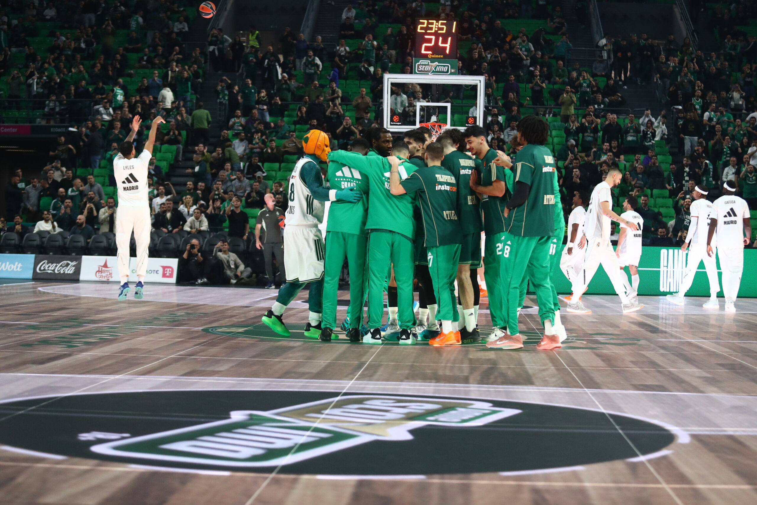 Παναθηναϊκός – Ρεάλ Μαδρίτης 36-44: Οι πόντοι των παικτών στο ημίχρονο