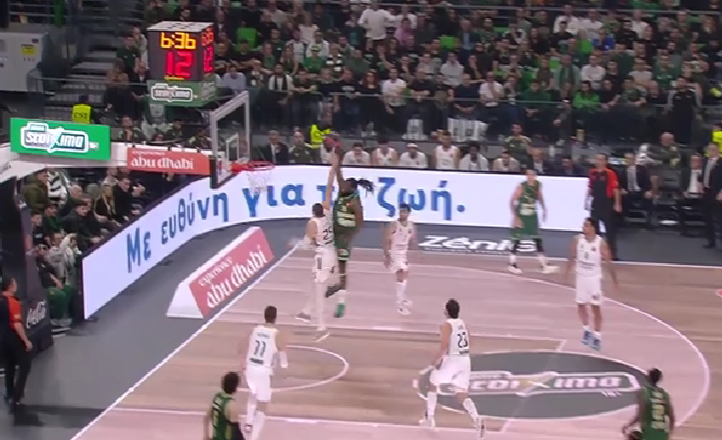 Παναθηναϊκός - Ρεάλ: Ο Φαρίντ κάρφωσε στο πρόσωπο του Λεν (vid)