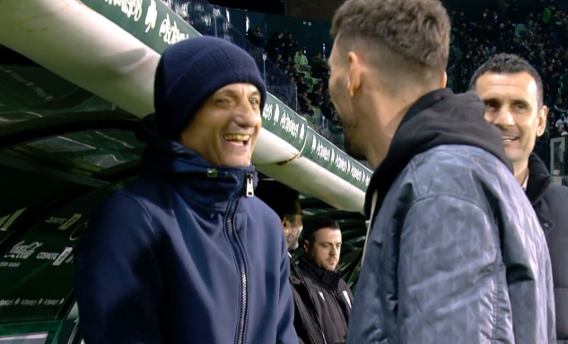 Παναθηναϊκός: Χαμογελαστός ο Λουτσέσκου, τετ α τετ με Μλαντένοβιτς (vid)