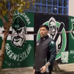 Ένταση Μπακασέτα-φίλων Παναθηναϊκού έξω από τη Λεωφόρο (vid)