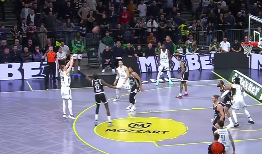 Παρτιζάν - Παναθηναϊκός: «Επανεμφάνιση» Γκριγκόνις με τρίποντο (vid)