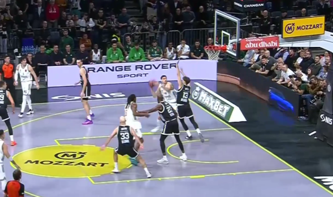 Παρτιζάν - Παναθηναϊκός: Έδωσε λύση στην επίθεση ο Μήτογλου (vid)