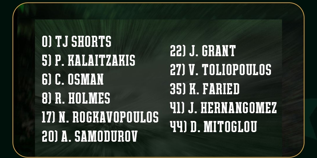 Επίσημο: Η... 11αδα του Παναθηναϊκού με Καρδίτσα, ποιοι έμειναν εκτός