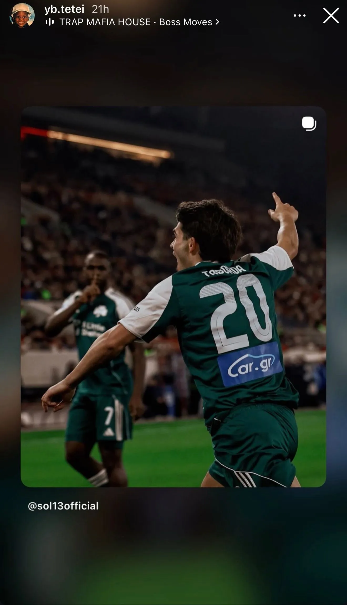 Με αυτό το τραγούδι πανηγύρισε ο Τεττέη τη νίκη του Παναθηναϊκού στο ντέρμπι με τον Ολυμπιακό