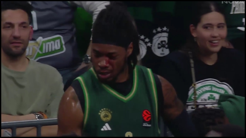 Παναθηναϊκός - Φενερμπαχτσέ: Μάτωσε ο Χολμς, συνέχισαν χωρίς... σέντερ οι «πράσινοι» (vid)