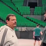 Χέιζ-Ντέιβις: Η συνομιλία με Αταμάν και τα πρώτα καλάθια στο Telekom Center (vid)