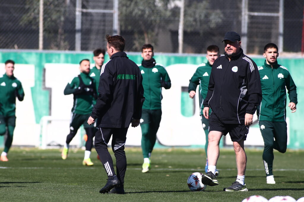 Φωτογραφίες: Με αέρα και κρύο η τελευταία προπόνηση του Παναθηναϊκού πριν τη Πλζεν