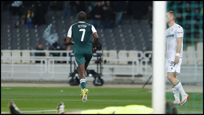 Παναθηναϊκός: Με πόσα χιλιόμετρα έτρεξε ο Τεττέη στη φάση του 2-1