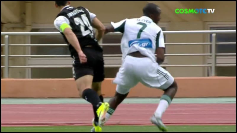 ΟΦΗ - Παναθηναϊκός: Το... ανατριχιαστικό πάτημα του Λαμπρόπουλου στον Τεττέη (vid)