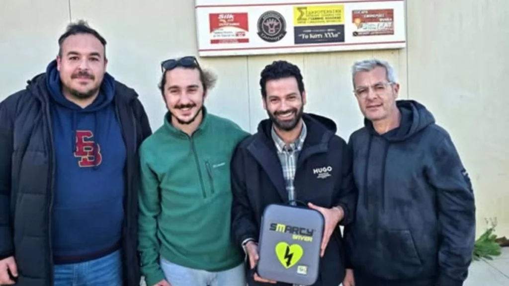 Ίδρυμα Παύλος Γιαννακόπουλος: Δώρισε απινιδωτή στον Ολυμπιακό Λαμπετίου - Η αναφορά σε Δημήτρη