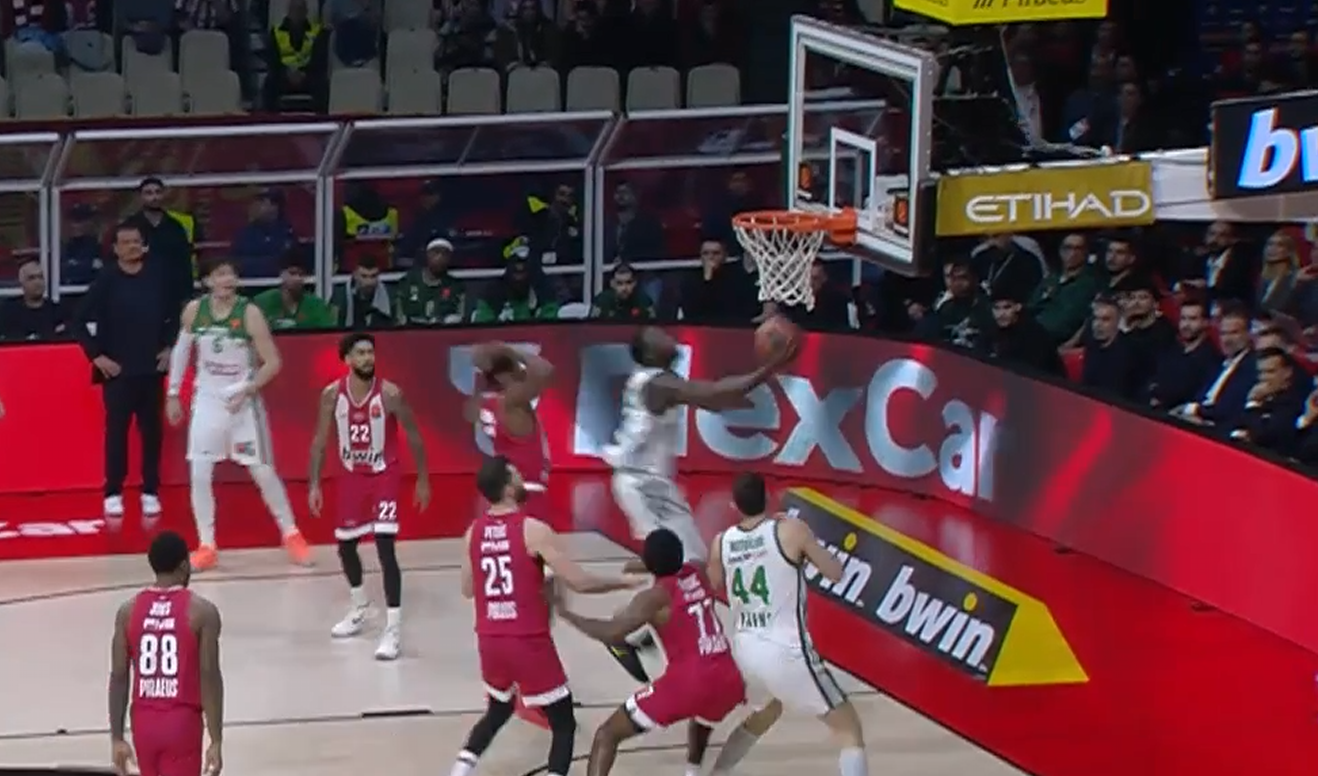 Ολυμπιακός - Παναθηναϊκός: Ξεπέρασε τους 1.000 πόντους ο Γκραντ στην Ευρωλίγκα (vid)