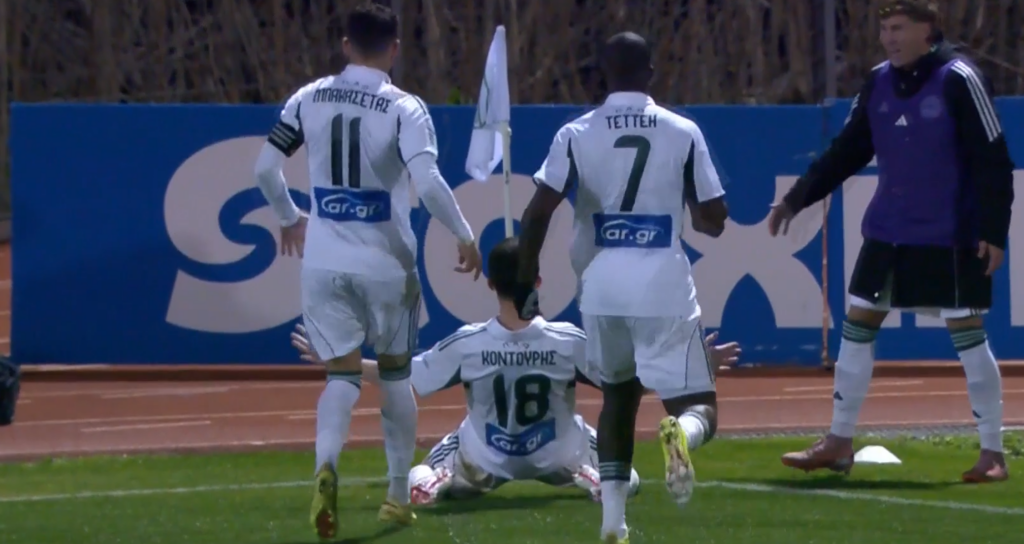 Λεβαδειακός - Παναθηναϊκός: «Τρίτο» από τον Κοντούρη - Δείτε το γκολ (vid)