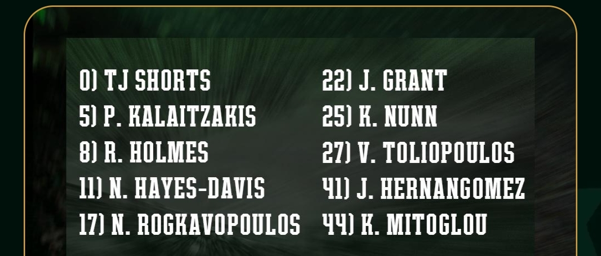 Επίσημο: Με 10 παίκτες ο Παναθηναϊκός, ποιοι έμειναν εκτός