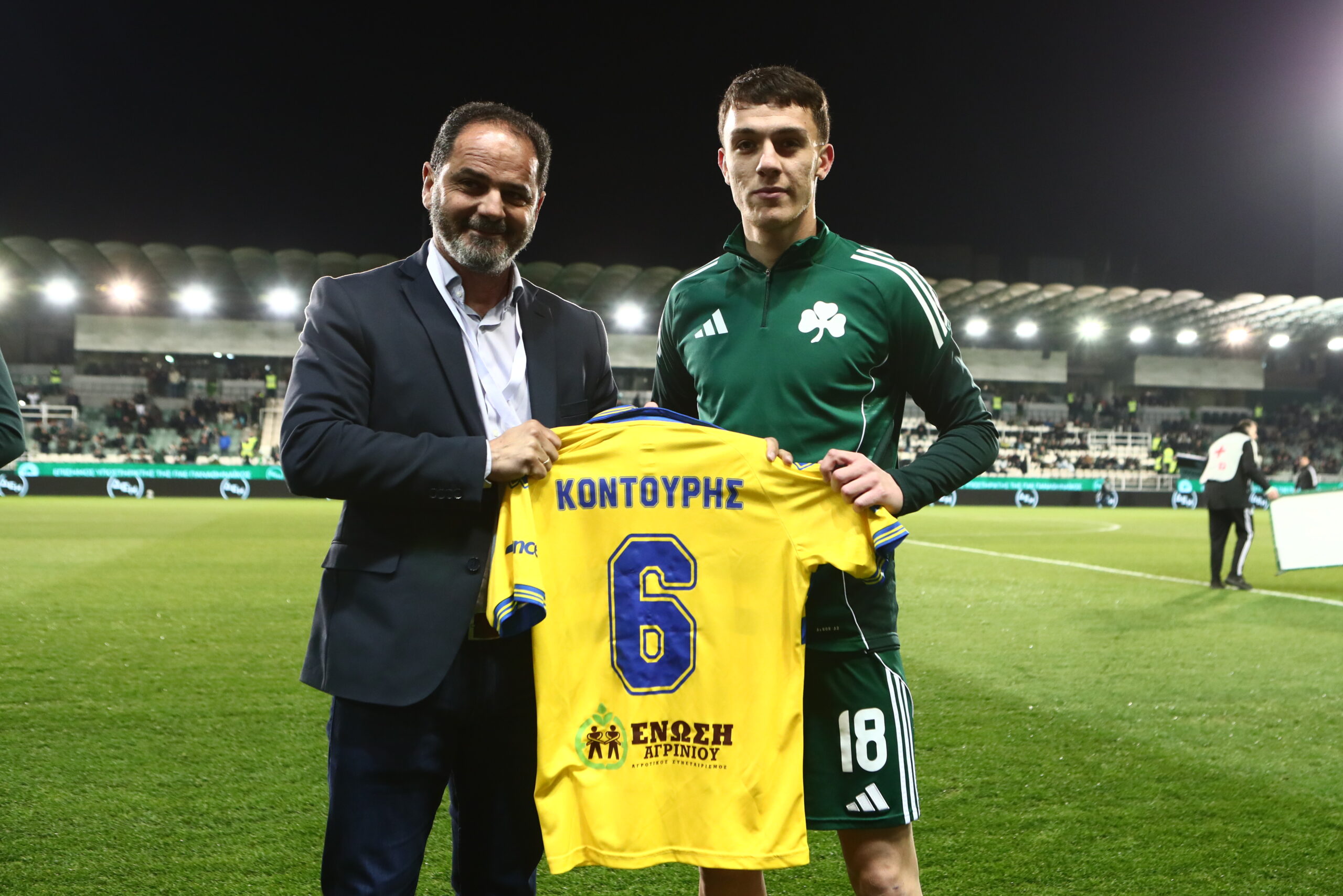 Παναθηναϊκός: Τίμησε Τεττέη, Κοντούρη και Τσάβες ο Παναιτωλικός (pics)