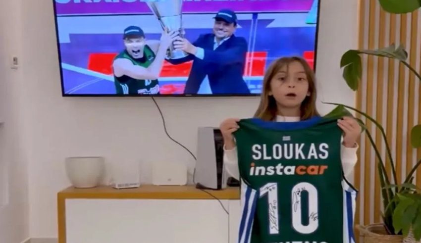 Παναθηναϊκός: Ο Σλούκας έκανε πραγματικότητα το όνειρο της μικρής Σίλιας (vid)