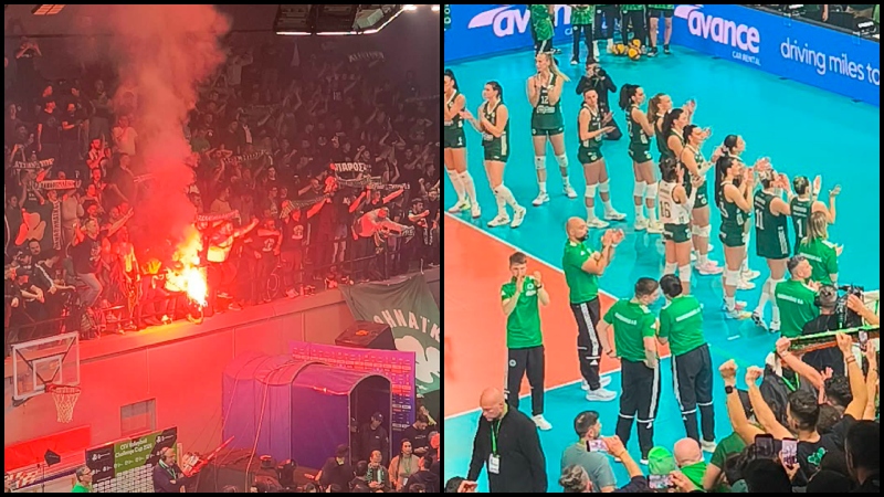 Συγκλονιστική στήριξη από τους οπαδούς του Παναθηναϊκού παρά το χαμένο τελικό