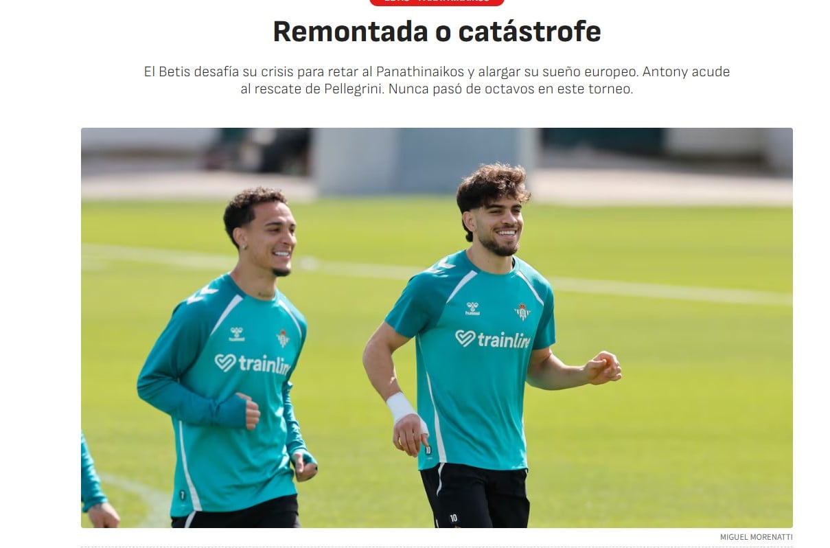 Ισπανικά ΜΜΕ: Στήνουν στον τοίχο τη Μπέτις ενόψει Παναθηναϊκού