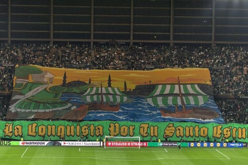 Το εντυπωσιακό πανό της Μπέτις με… ελληνική έμπνευση που έκλεψε την παράσταση! (vid)