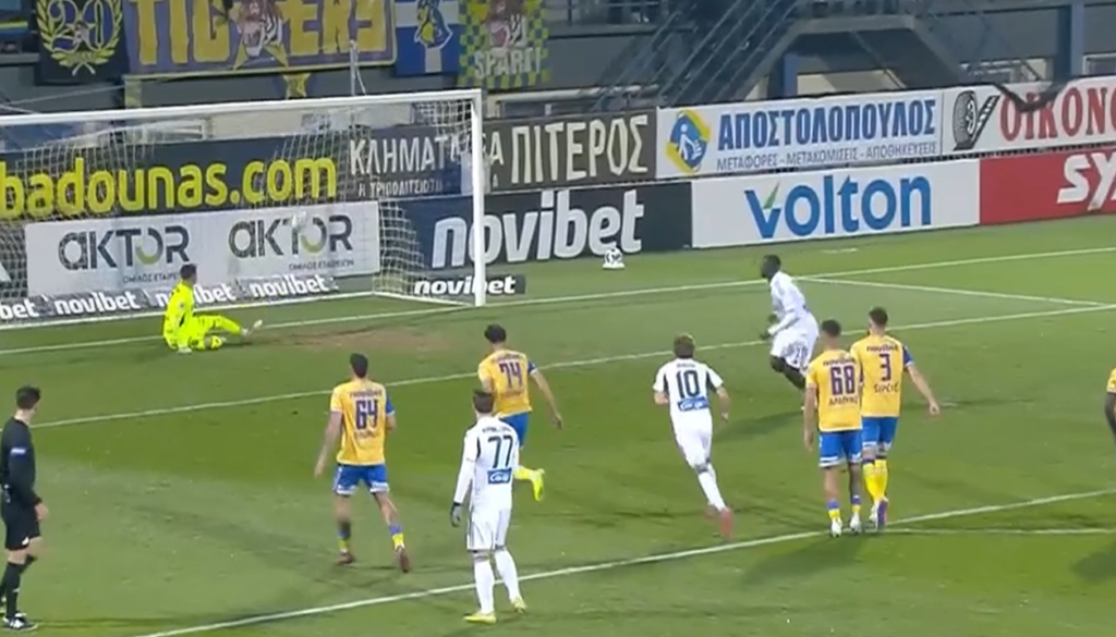 Αστέρας Aktor - Παναθηναϊκός: Διπλασίασε το σκορ ο Τεττέη - Δείτε το γκολ (vid)