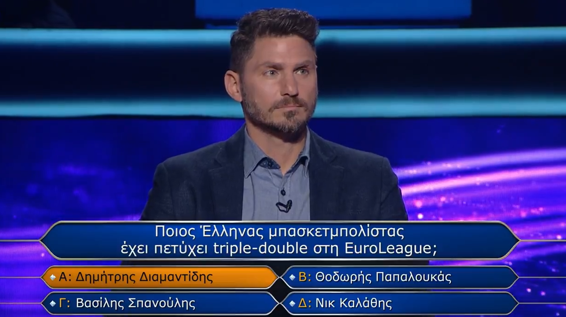 Ο Διαμαντίδης «έκαψε» παίκτη στον Εκατομμυριούχο (vid)