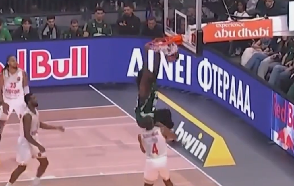 Παναθηναϊκός - Μονακό: Το follow κάρφωμα του Ματίας Λεσόρ (vid)