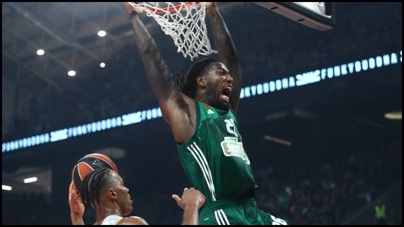 Παναθηναϊκός-Μονακό: Οι πόντοι των παικτών στο ημίχρονο