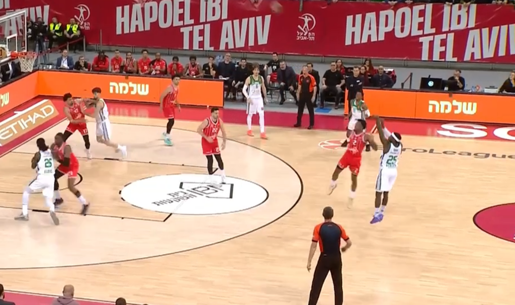 Χάποελ - Παναθηναϊκός: Μεγάλο τρίποντο από τα 9 μέτρα ο Ναν (vid)