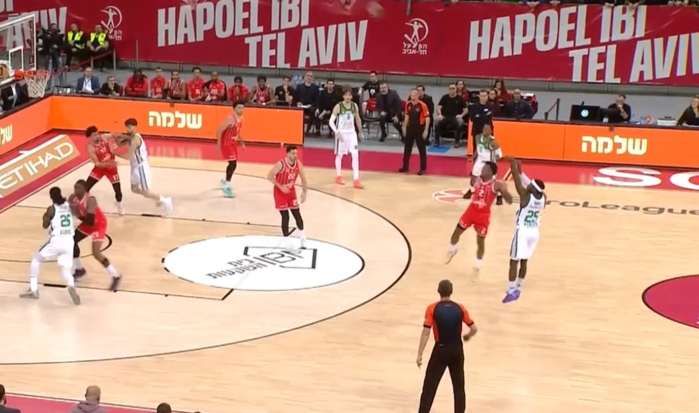 Χάποελ - Παναθηναϊκός: Μεγάλο τρίποντο από τα 9 μέτρα ο Ναν (vid)